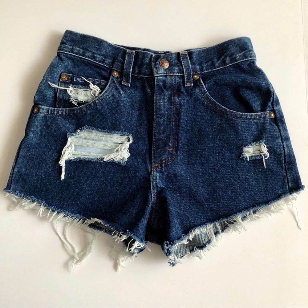 Vintage Lee High Waisted Denim Shorts